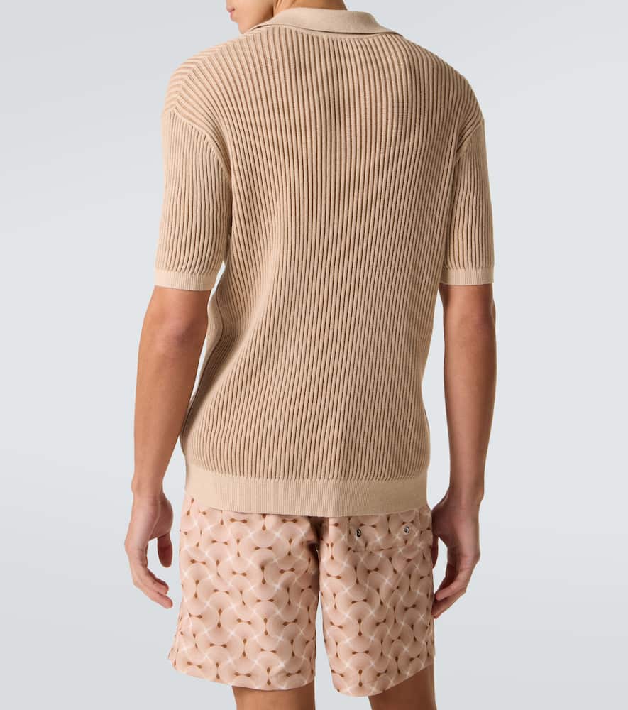 Rino cotton and cashmere polo shirt