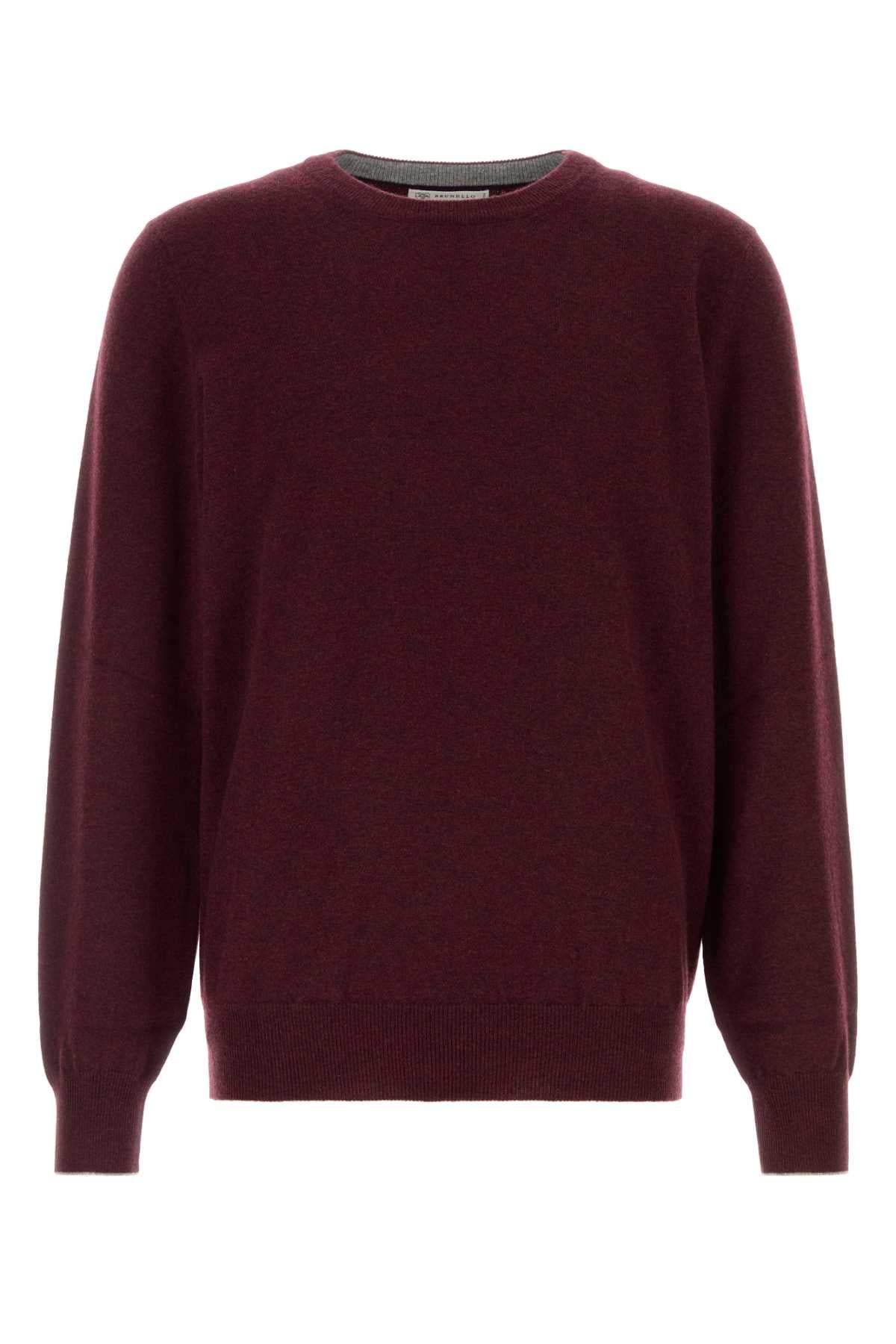 Crewneck Sweater — Burgundy