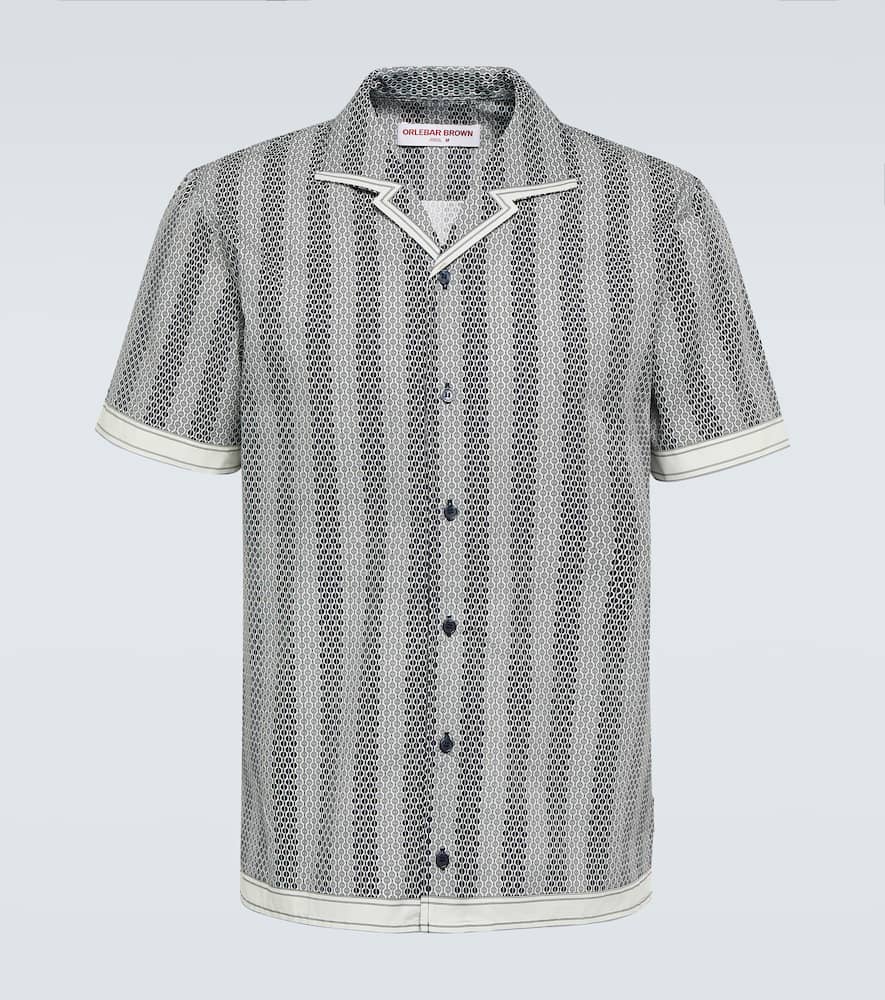 Hibbert floral cotton bowling shirt
