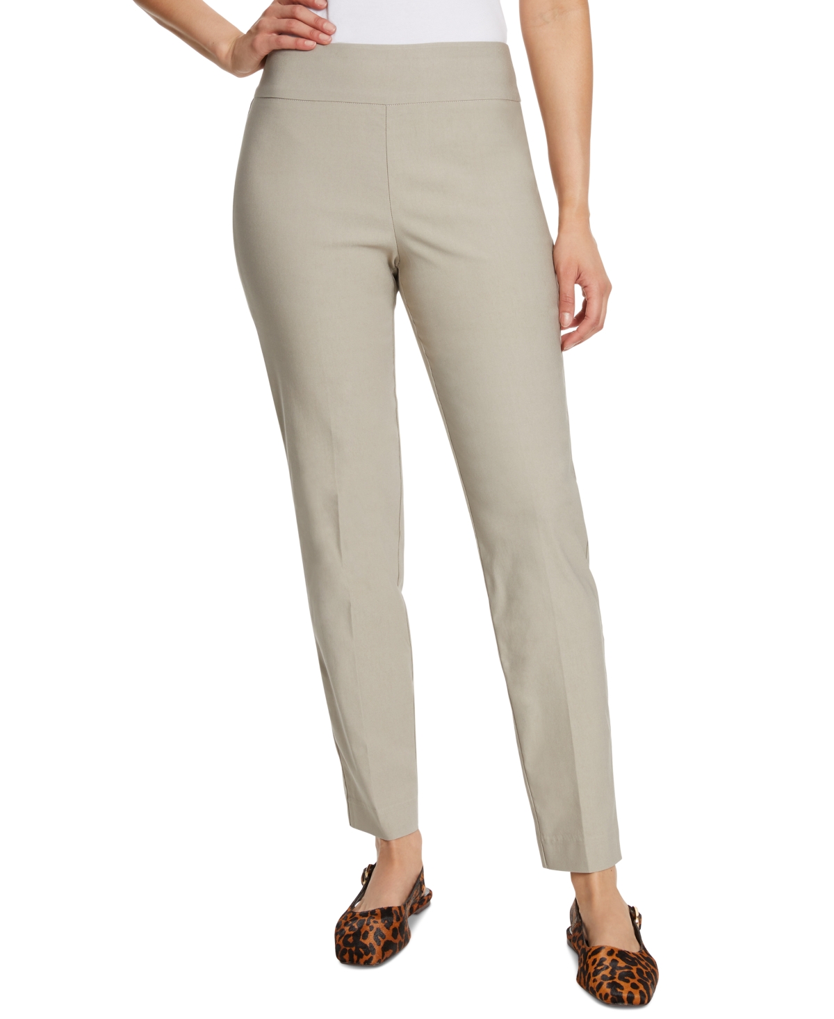 Women's Tummy-Control Pull-On Slim Trousers, Regular, Short & Long - Warm Harvest