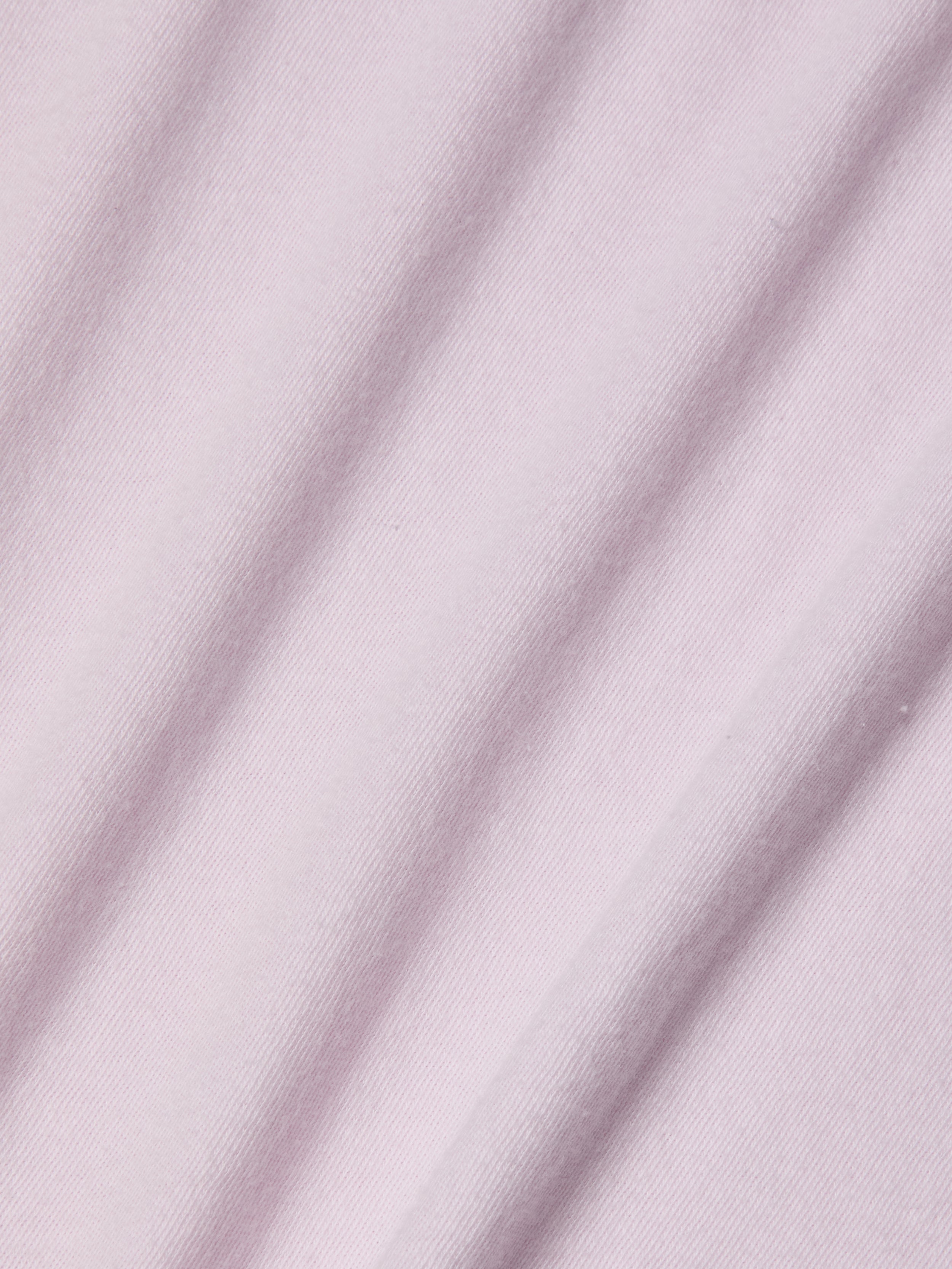 Stormy Cropped Cotton T-Shirt In Icy Lilac