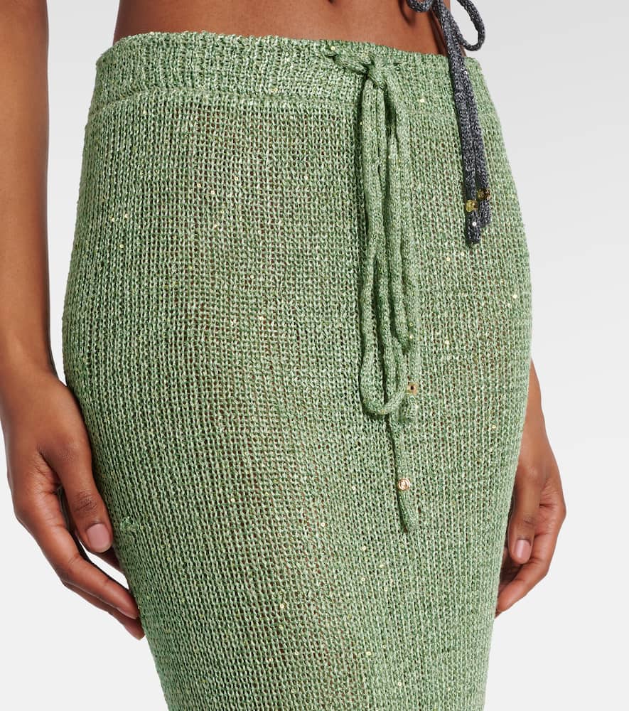 Alma sequined maxi skirt