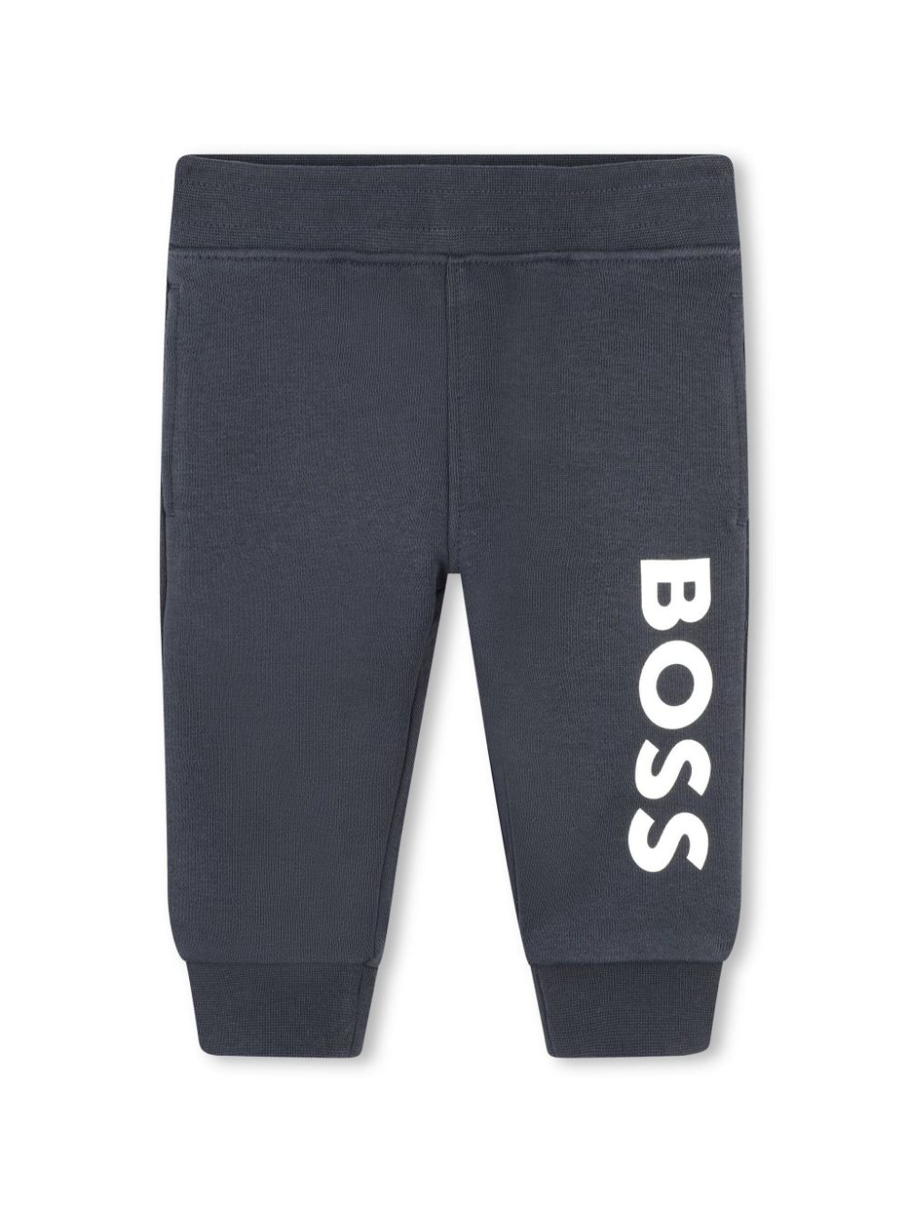 Logo-print jersey tracksuit bottom - Blue