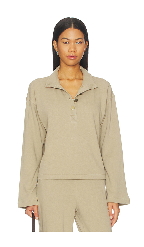Nation Los Angeles Franz Sweatshirt in Tan. XL/1X. Also in L, M