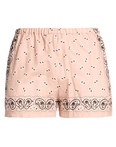 Woman Shorts & Bermuda Shorts Light pink Size L Linen, Cotton