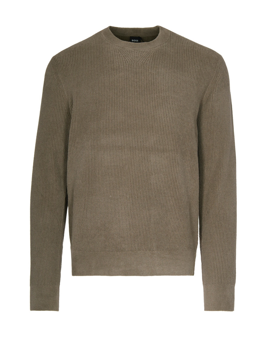 Taupe Crew Neck Sweater