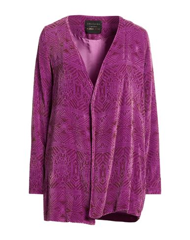 Woman Jacket Purple Size 10 Viscose, Silk