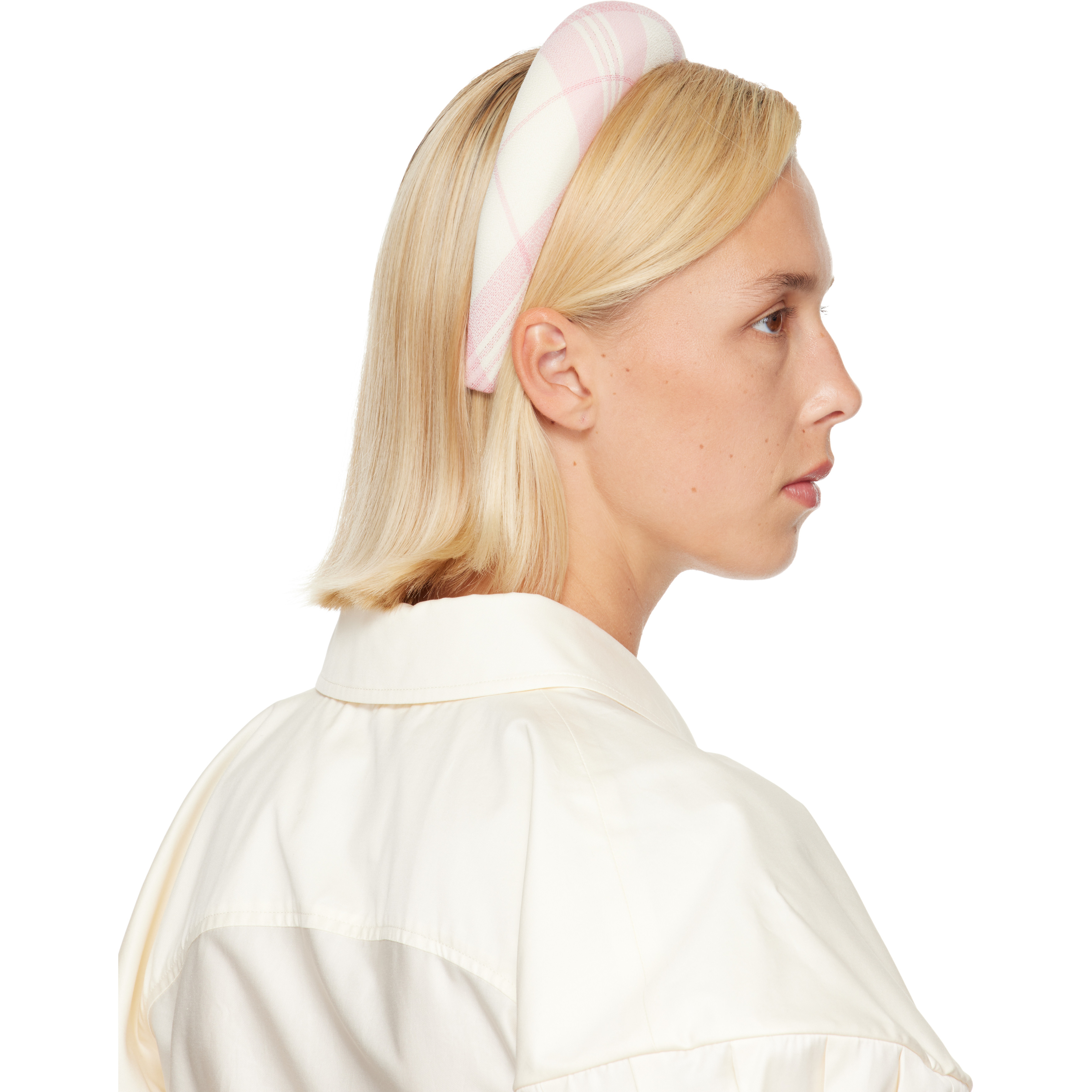 Off-White & Pink Wide Headband