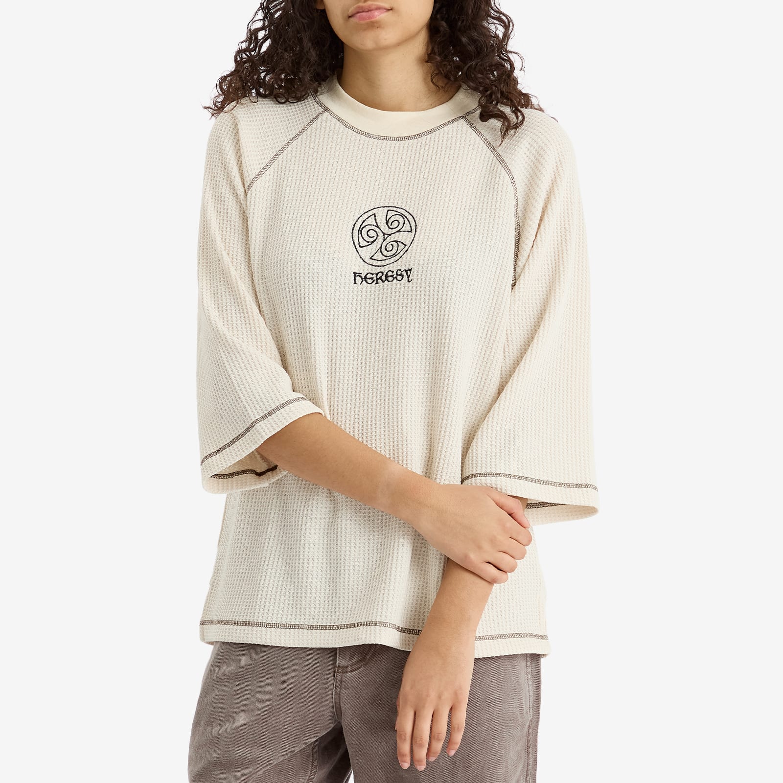 Heresy Women's Tri-Spiral T-Shirt in Ecru