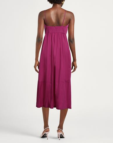 Woman Midi dress Mauve Size 8 Cotton, Elastane
