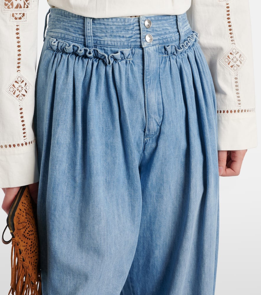 Inaya high-rise wide-leg jeans