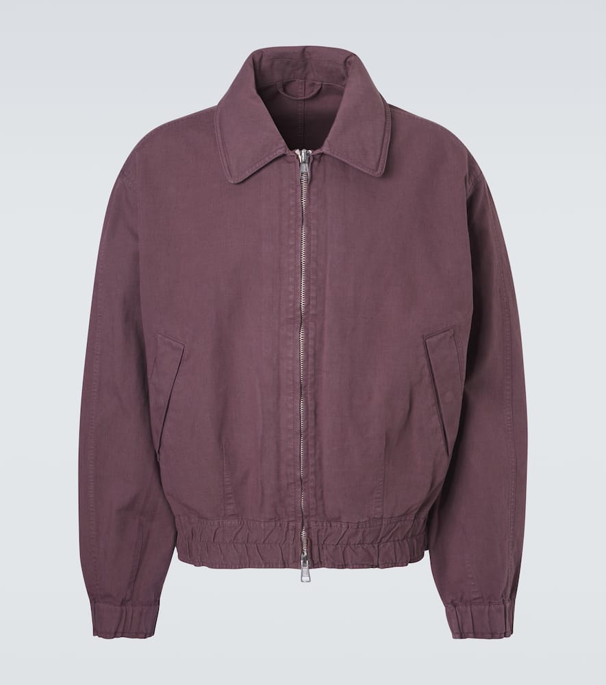 Command cotton and linen bomber jacket