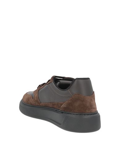 Man Sneakers Khaki Size 8 Leather