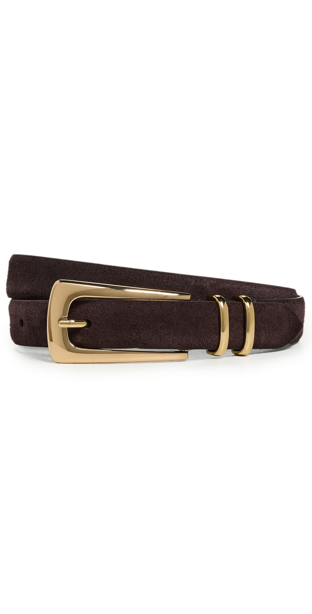 Elongated Buckle Belt Coffee Bean