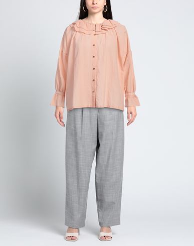 Woman Shirt Light pink Size 8 Cotton