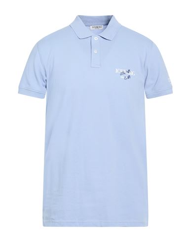 Beachwear Man Polo shirt Light blue Size L Cotton, Elastane