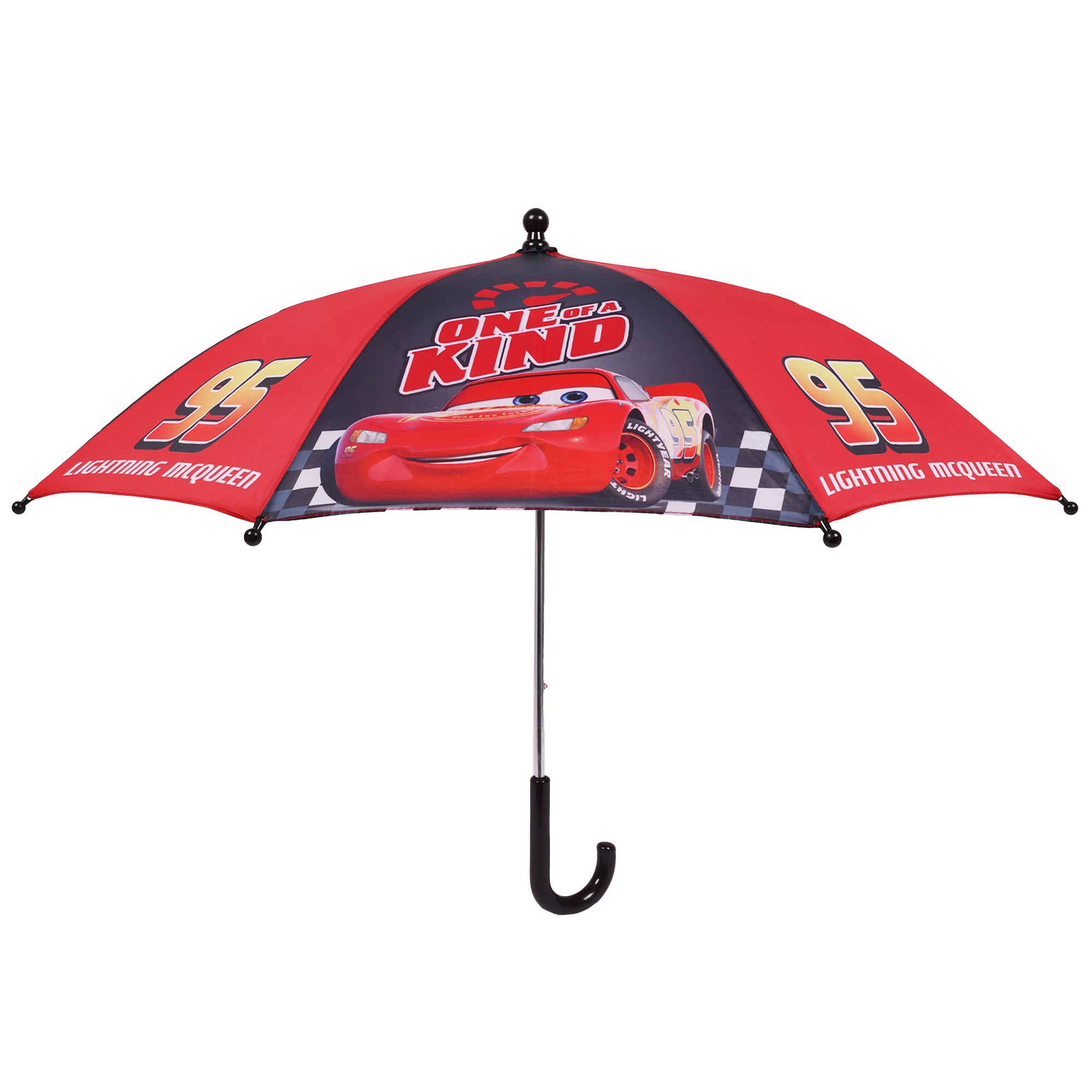 Pixar Cars Lightning McQueen "One of a Kind" Kids Umbrella - 31" Arc Red Umbrella (8 Panel)