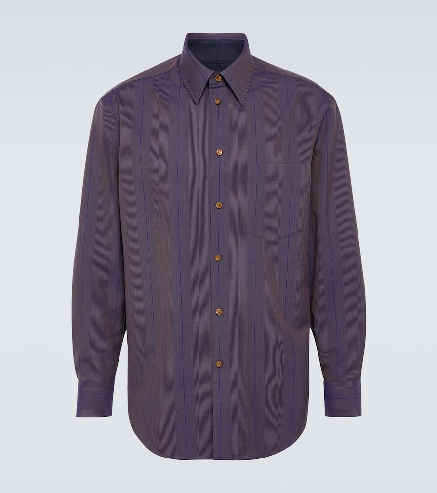 Striped wool shirt