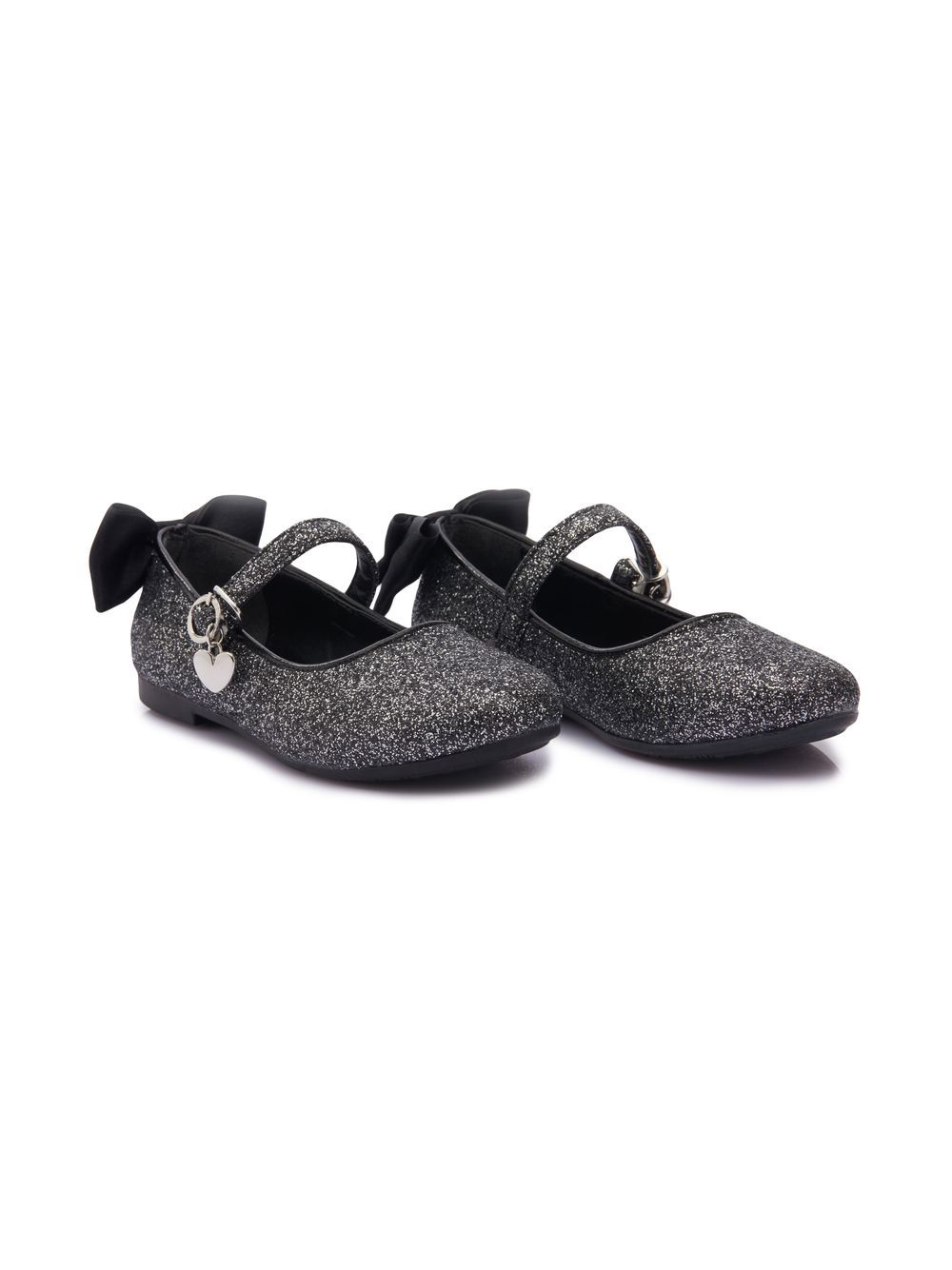 Bow-detail ballerina shoes - Black