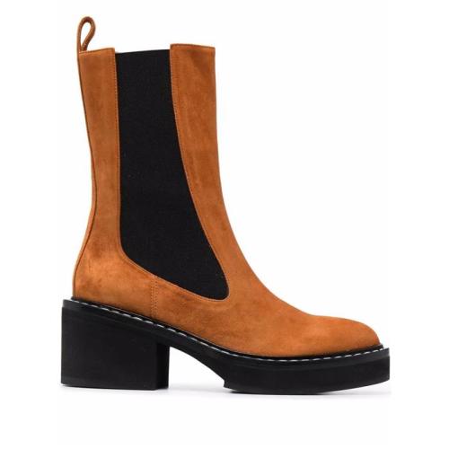 Calgary suede-leather boots - Neutrals