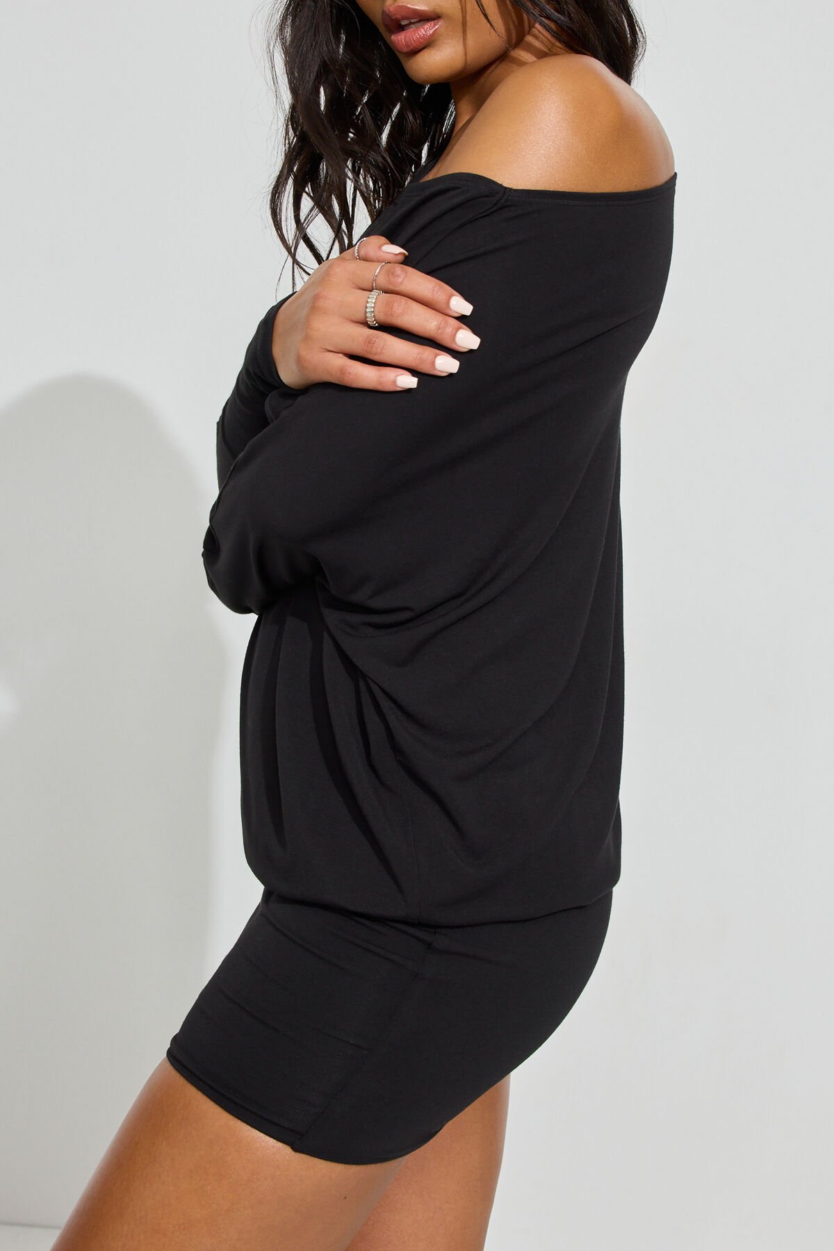 Long Sleeve Banded Bottom Dress