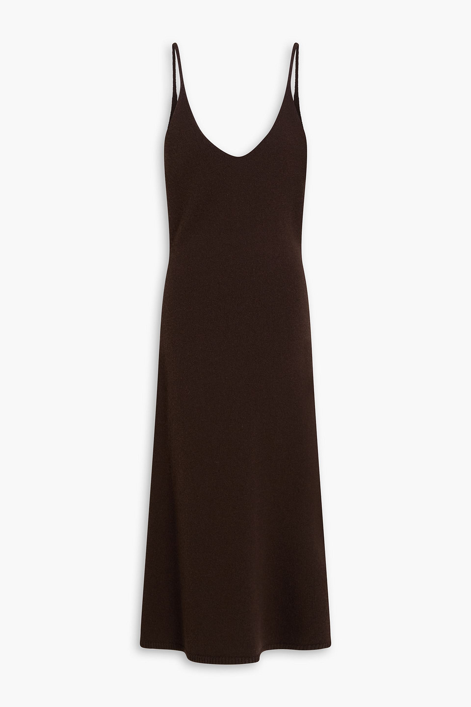 Marga merino wool midi dress - Brown - S