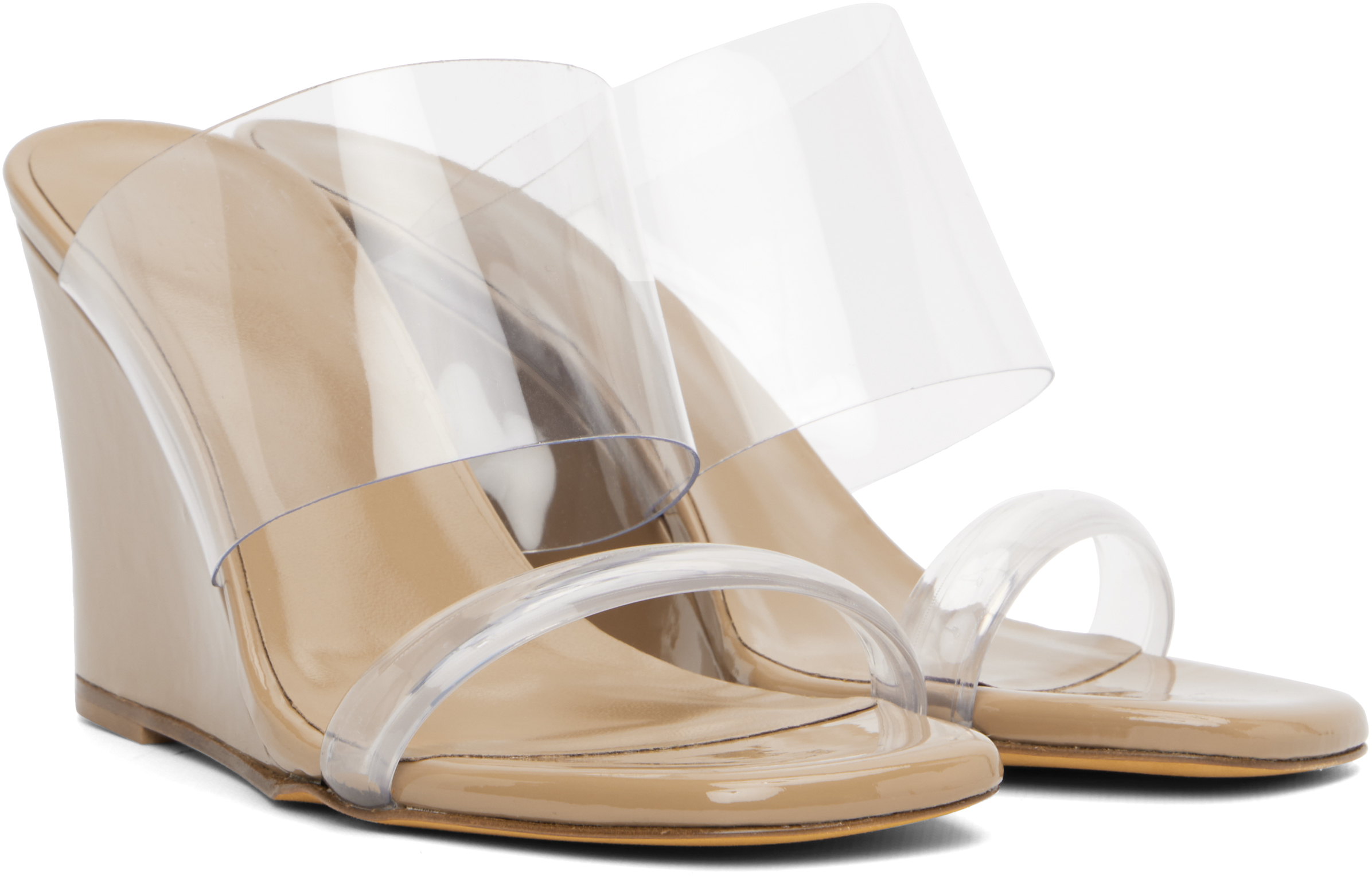 Brown Olympia Wedge Heeled Sandals