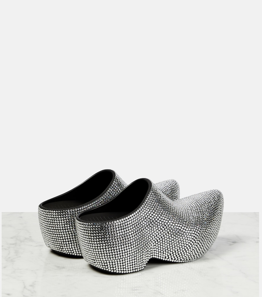 Technoclog embellished rubber clogs