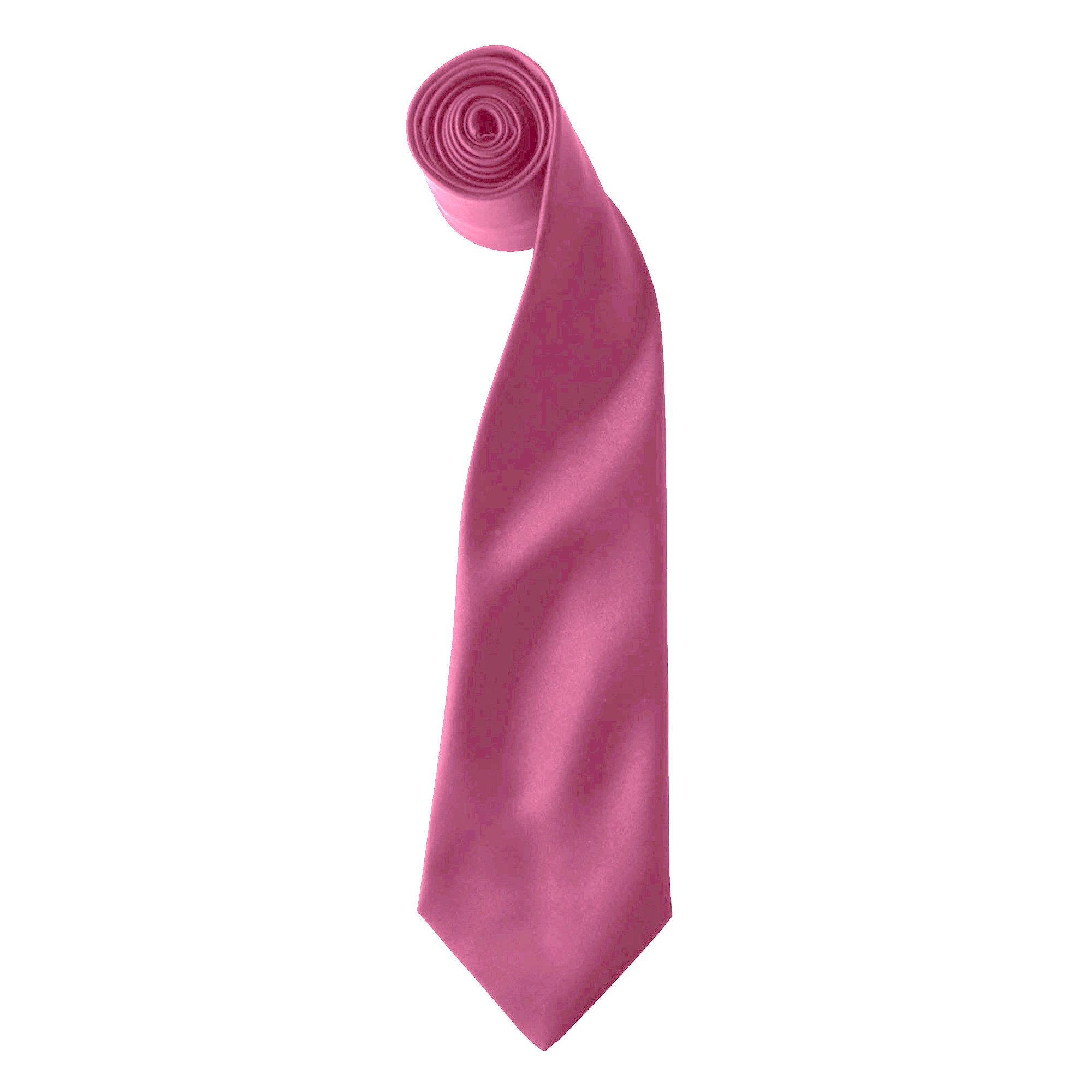 Premier Colours Mens Satin Clip Tie Pack Fuchsia - One