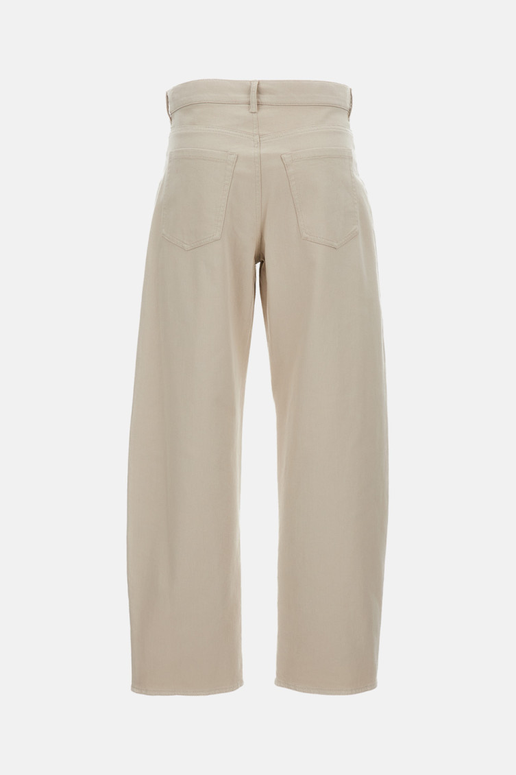 Beige Regular Fit Trousers