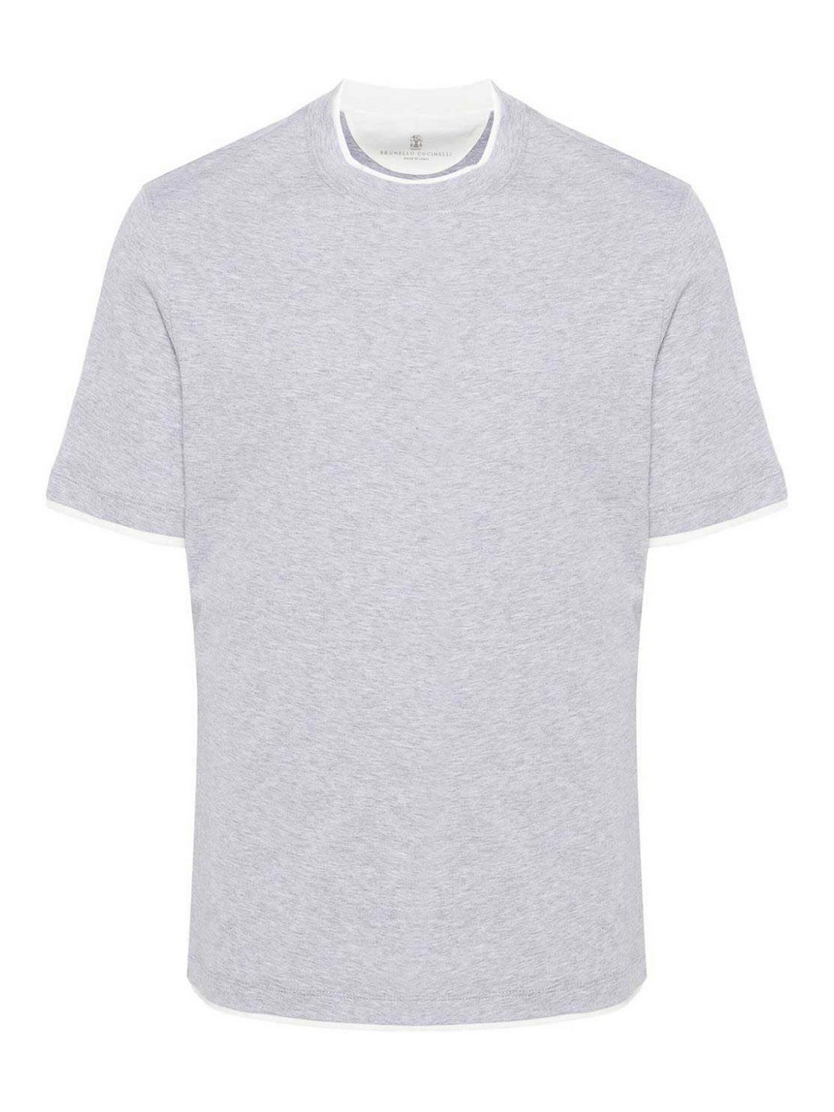T-Shirt With Faux-Layering