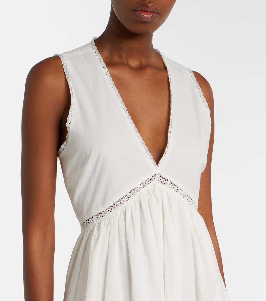 Fiora cotton lace midi dress