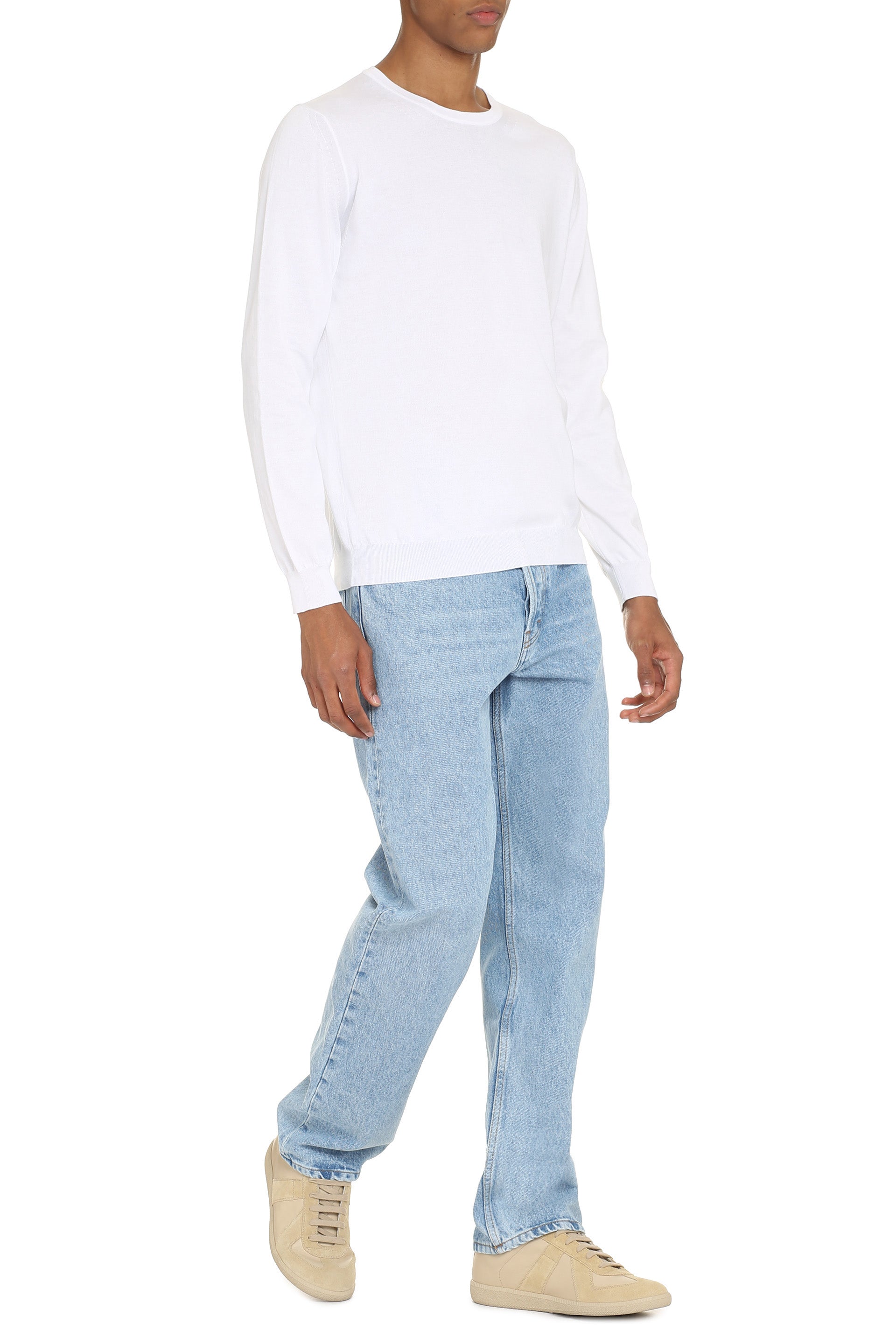THE (ALPHABET) The (Knit) - Fine-knit Sweater