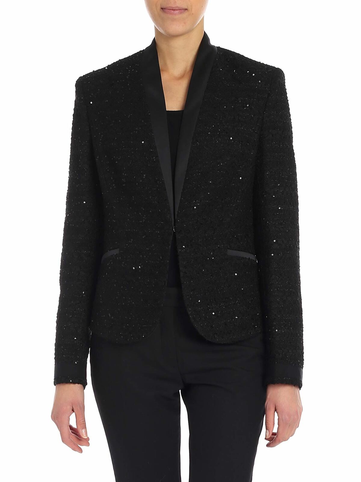 Black jacket with sequins