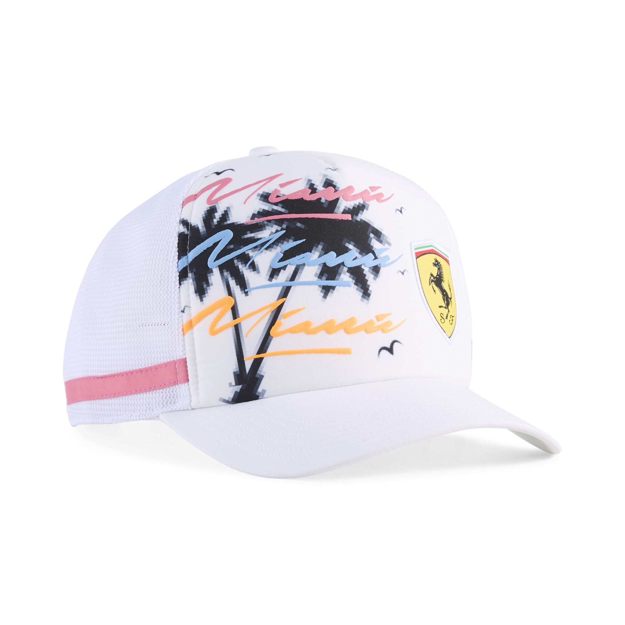 PUMA Scuderia Ferrari Sketches Trucker Cap in White