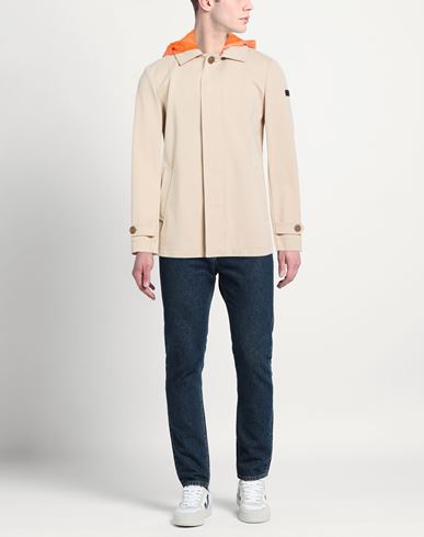 Man Jacket Beige Size 38 Cotton, Nylon, Elastane