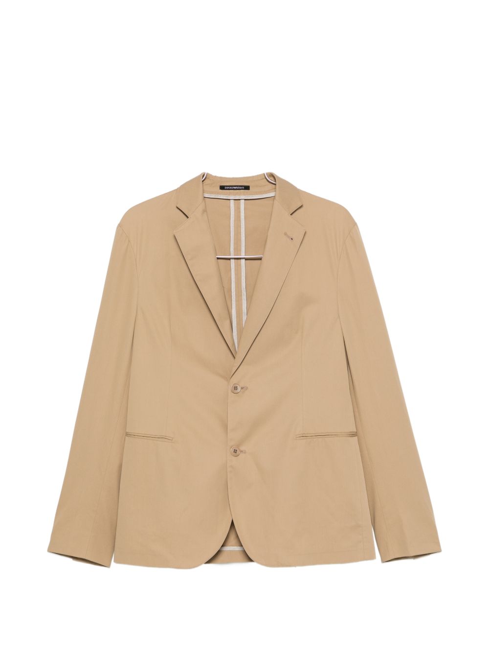 Single-Breasted Cotton Suit — Camel