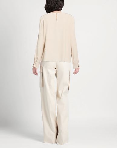 Woman Top Beige Size 12 Silk