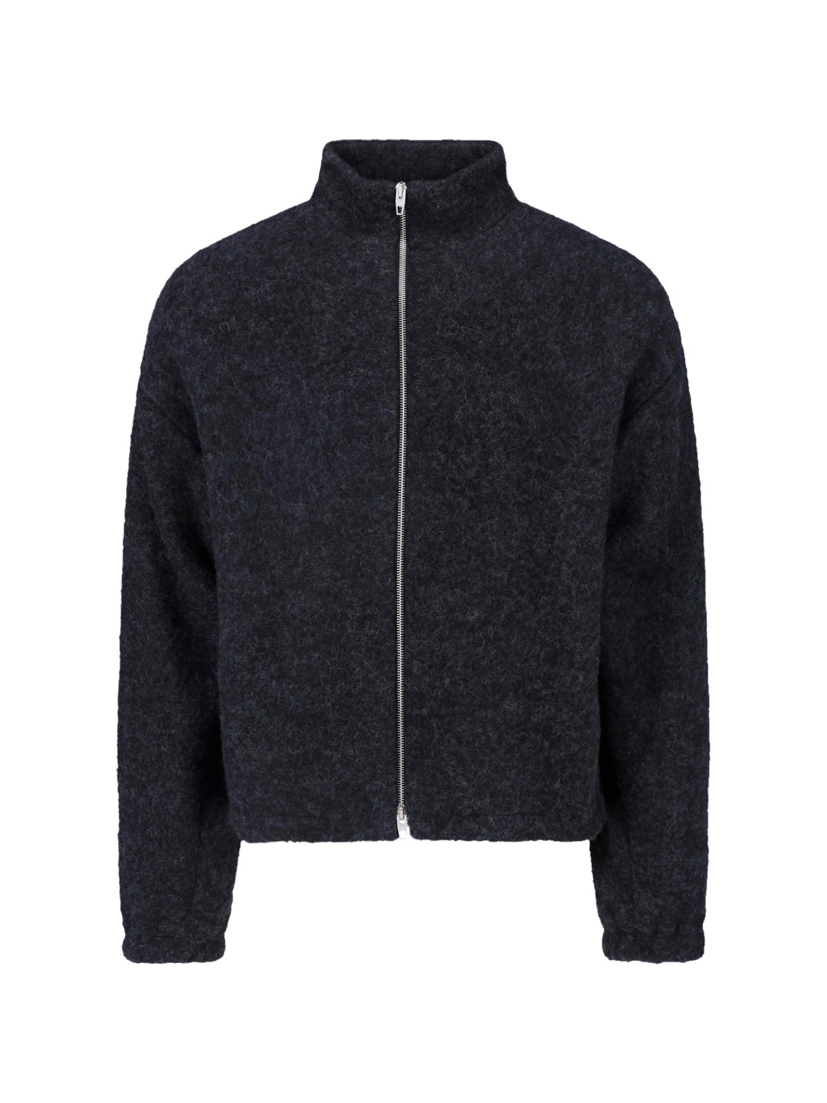 Zip-Front Mock Neck Jacket