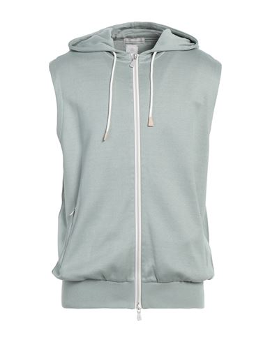 Platinum Man Cardigan Light green Size S Cotton, Polyamide