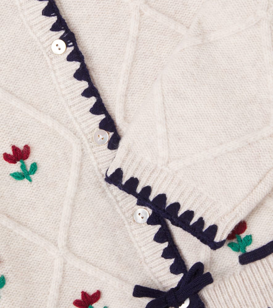 Konges Sløjd Iska embroidered wool cardigan
