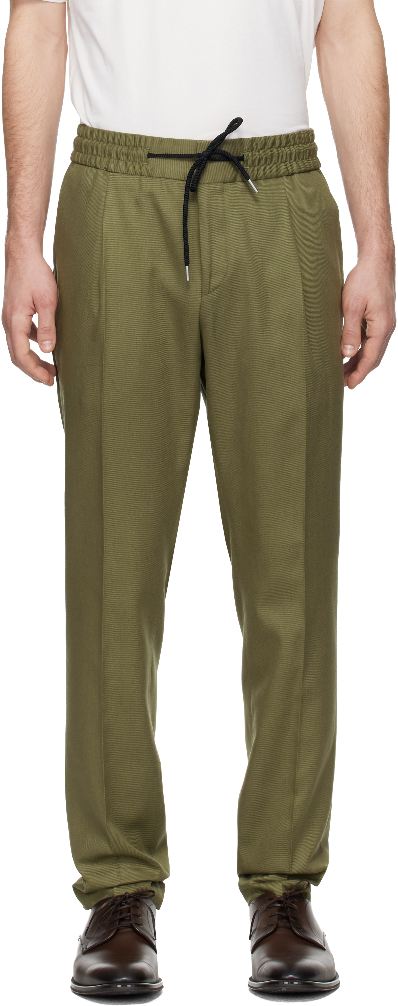 Khaki Slim-Fit Trousers