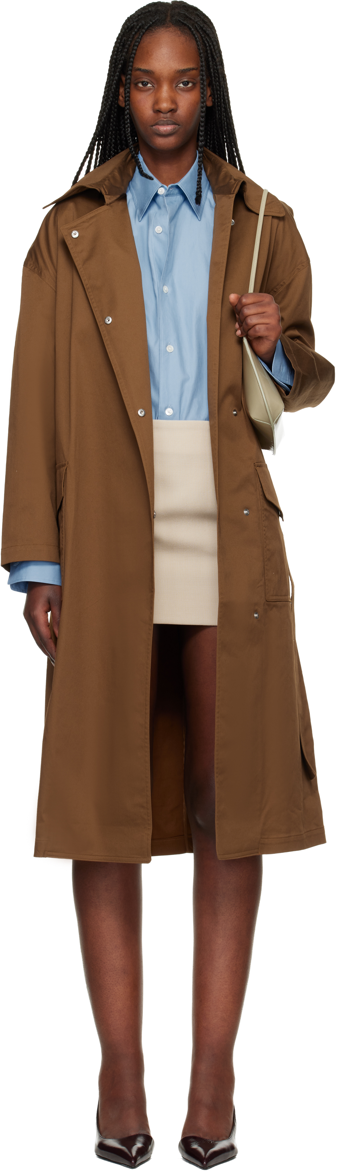 Tan Rue Cotton Trench Coat