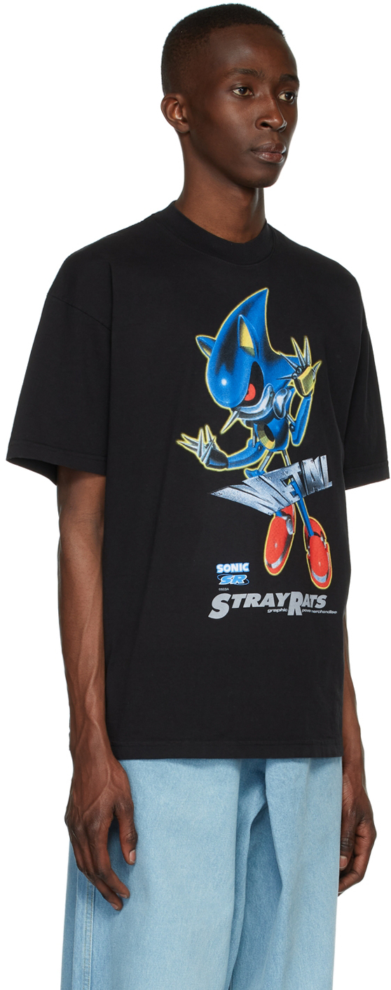 Black Sonic The Hedgehog Metal Sonic T-Shirt