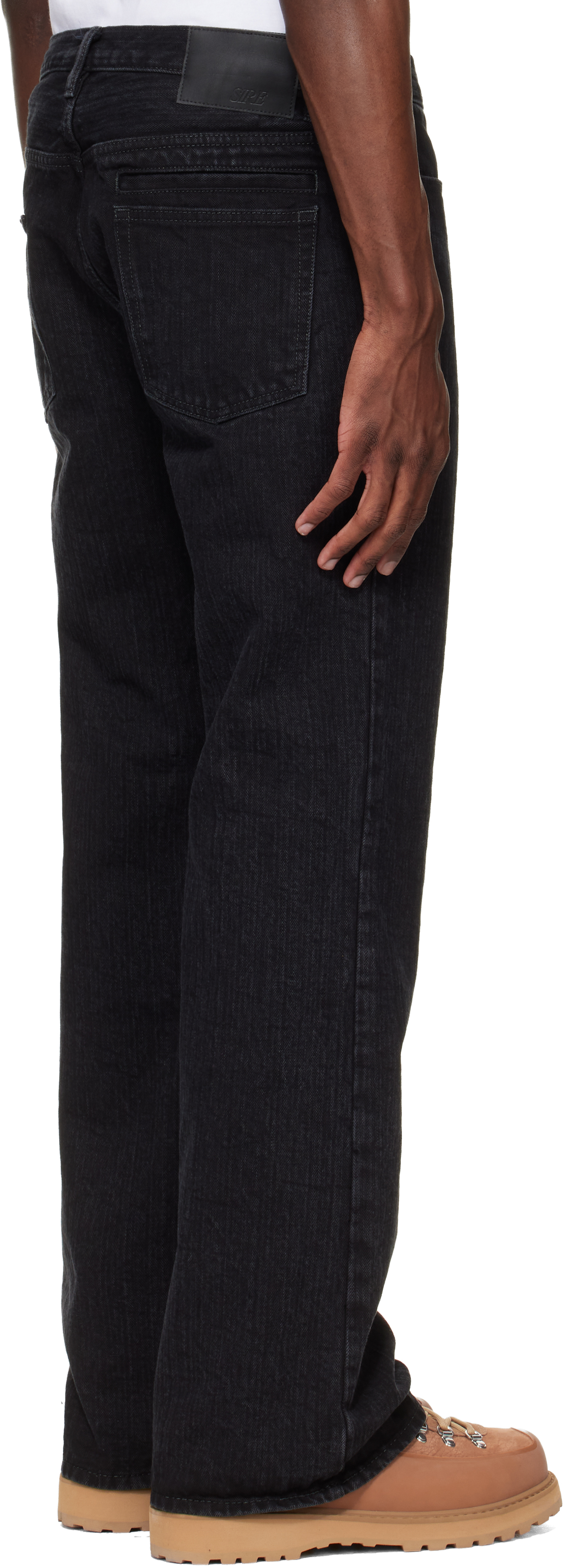Black OG Double Knee Jeans