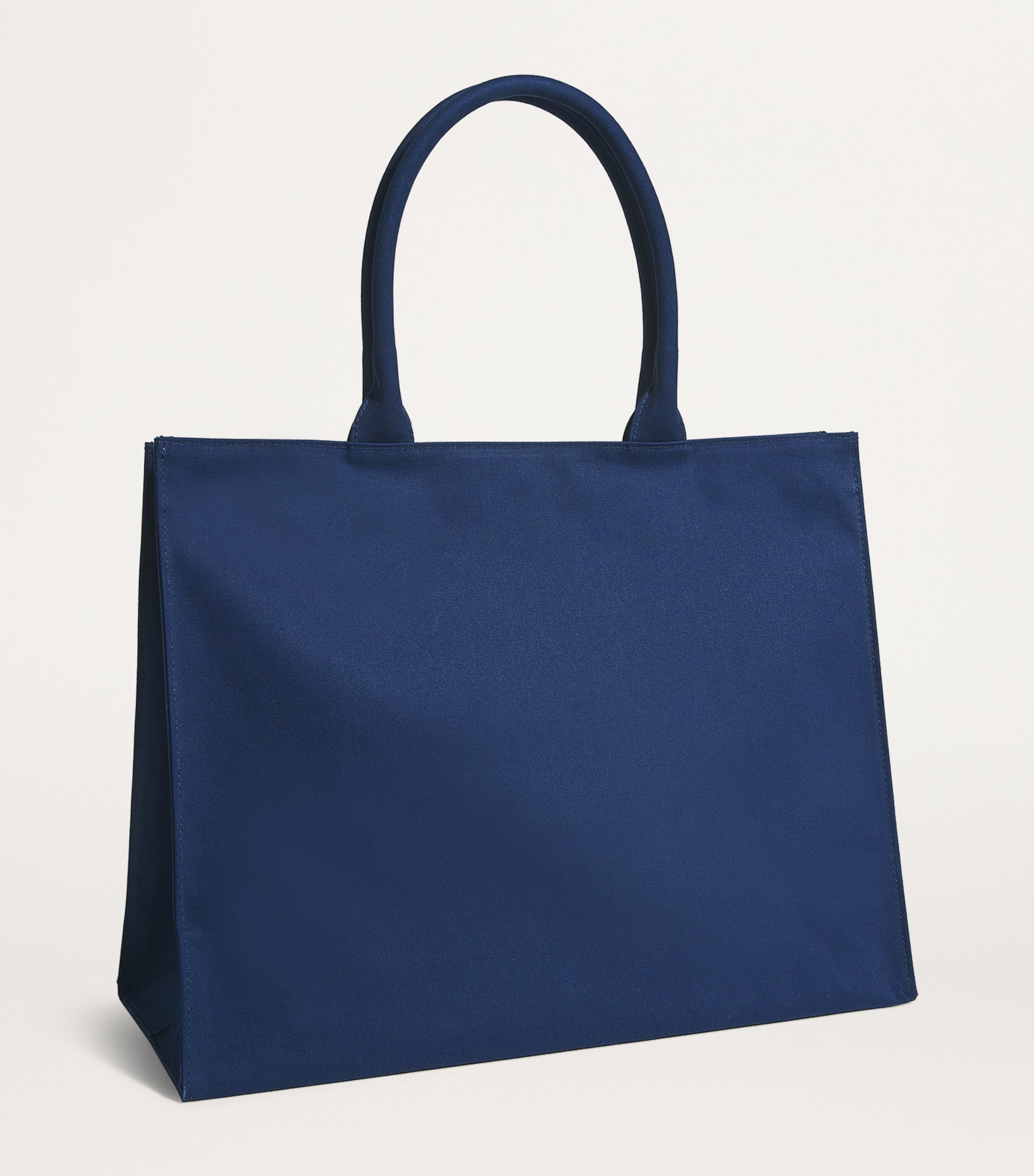 Large Cotton Logo Tote Bag