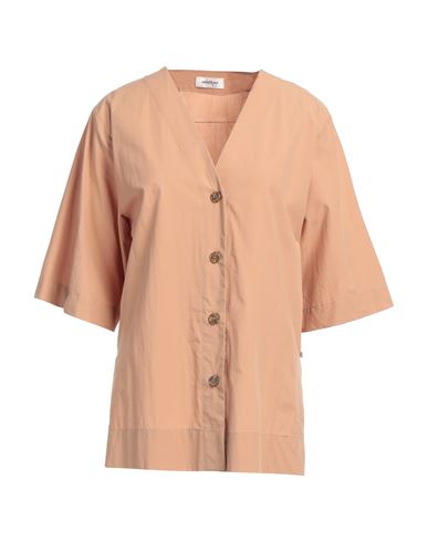 Woman Shirt Camel Size 10 Cotton