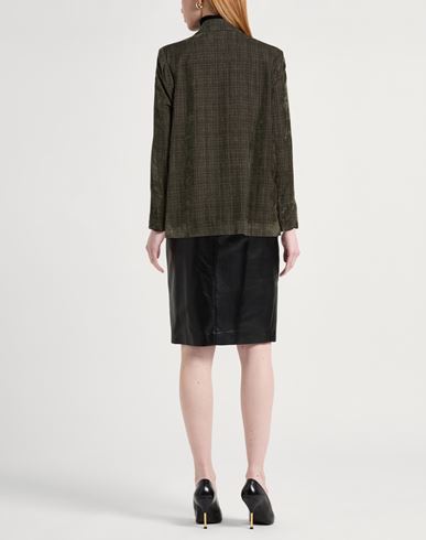 Momoní Woman Blazer Dark green Size 2 Viscose