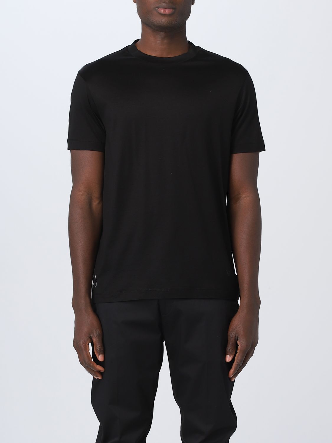 Lyocell and cotton T-shirt