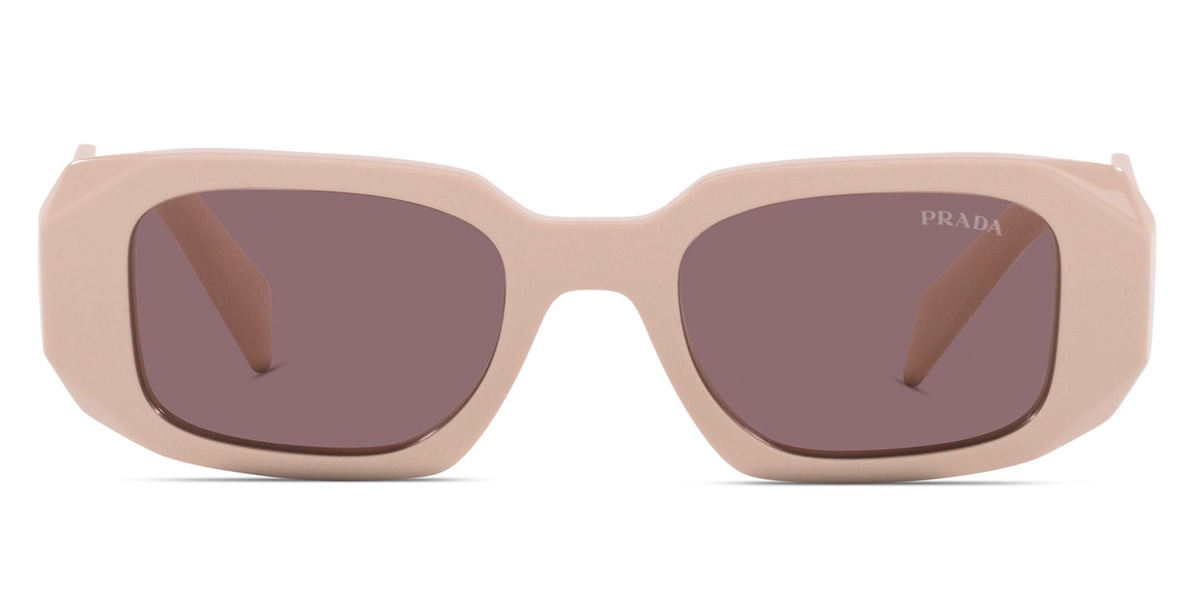 Purple Brown Rectangular Ladies Sunglasses PR 17WS VYJ6X1